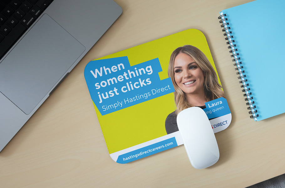 That Little Agency - Employer Branding - Hastings Direct - Mousemat Image