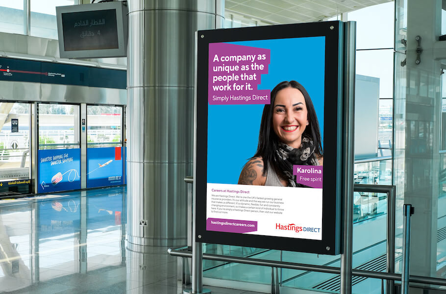 That Little Agency - Employer Brand - Hastings Direct - Outdoor Poster Image